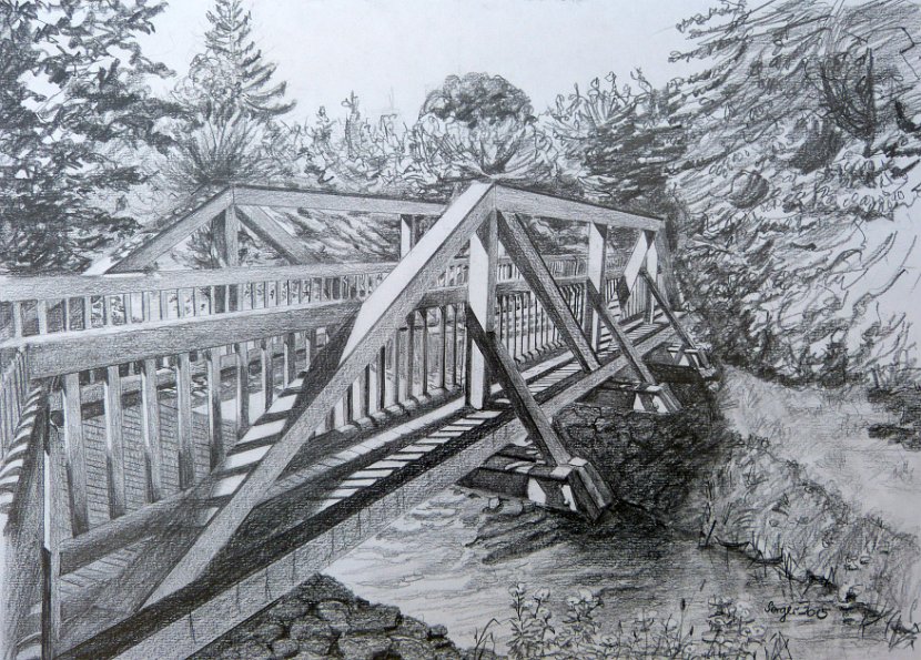 36-Kleine Holzbruecke an der Pegnitz
